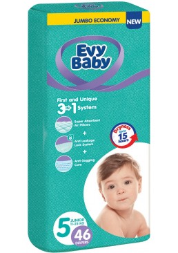 Підгузки дитячі Evy Baby 4 (7-18 кг) 46 шт 